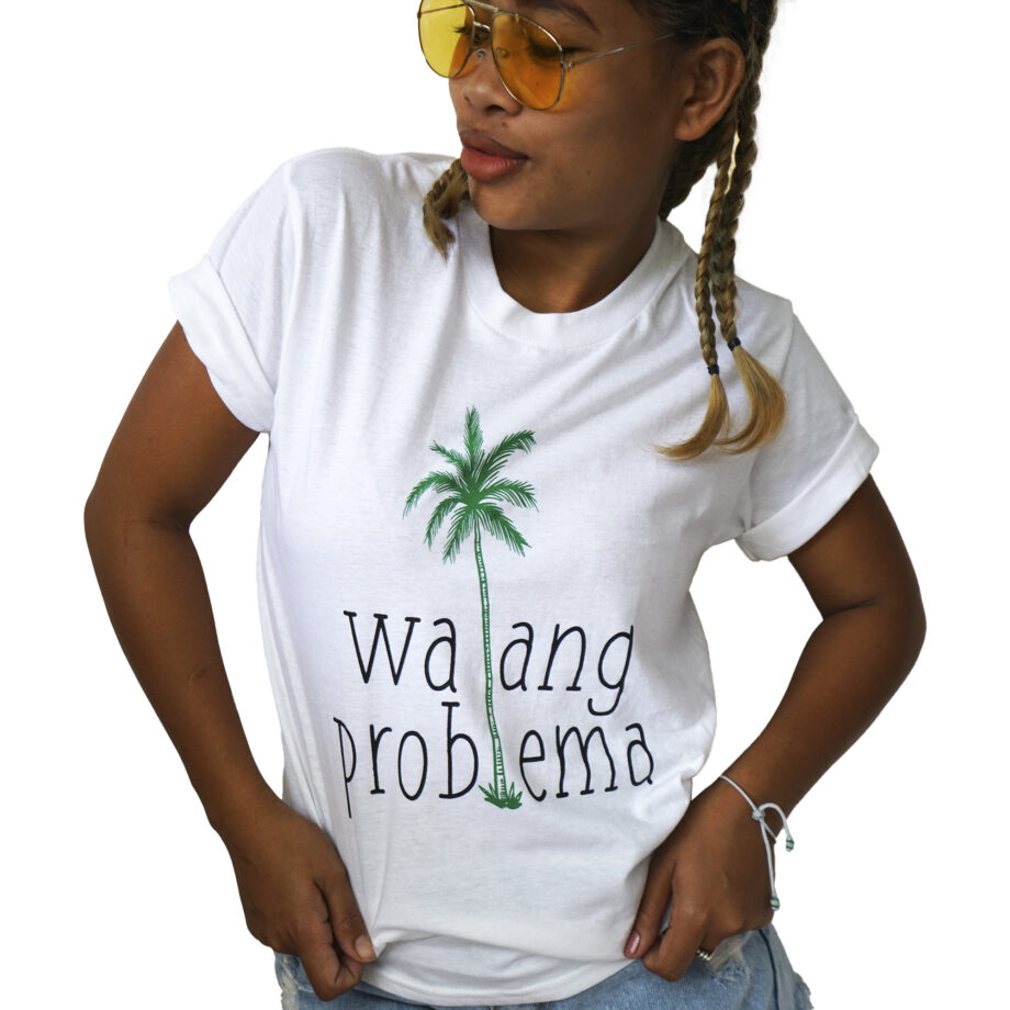 Green Palm Tree T-shirt White