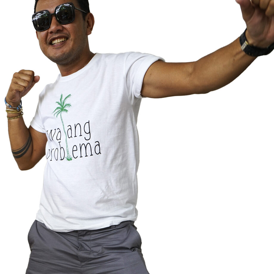 Green Palm Tree T-shirt White