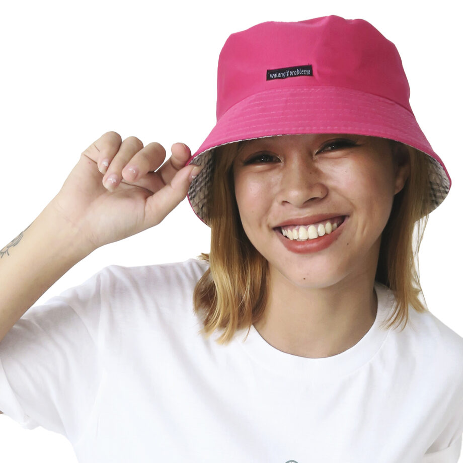 Bucket Hat Dark Pink