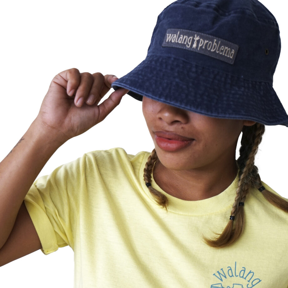 Washed Cotton Hat Navy Blue